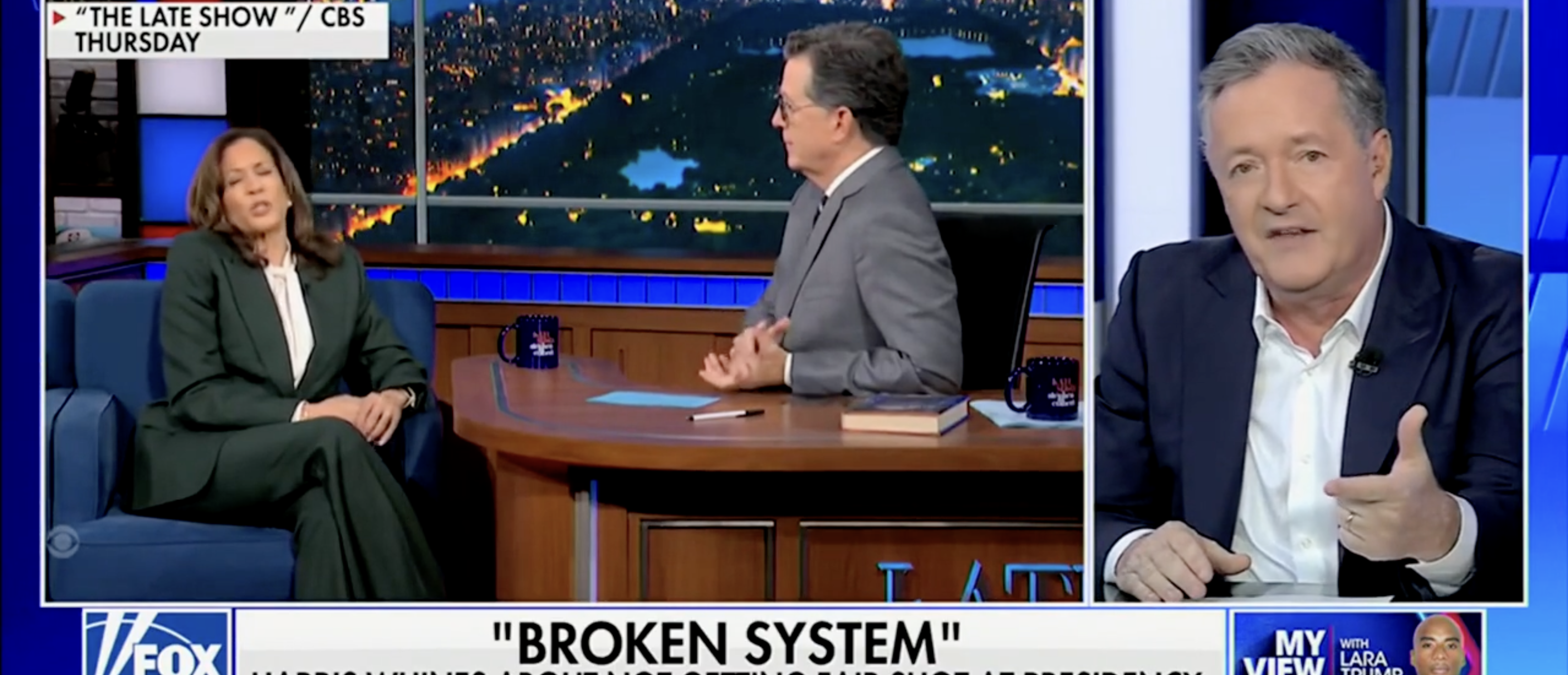 Piers Morgan on "The Five" discussing Democrats [Screenshot/Fox News/"The Five"]